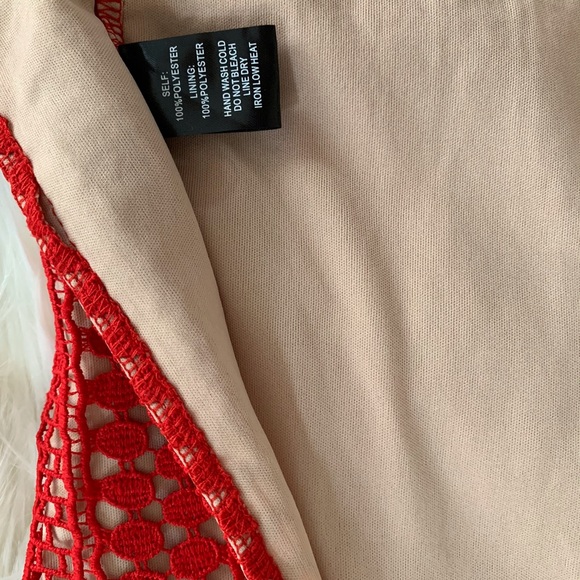 LULU’S‎ NEW WITH TAGS crochet LACE strapped sexy siren red evening cocktail - Picture 8 of 9